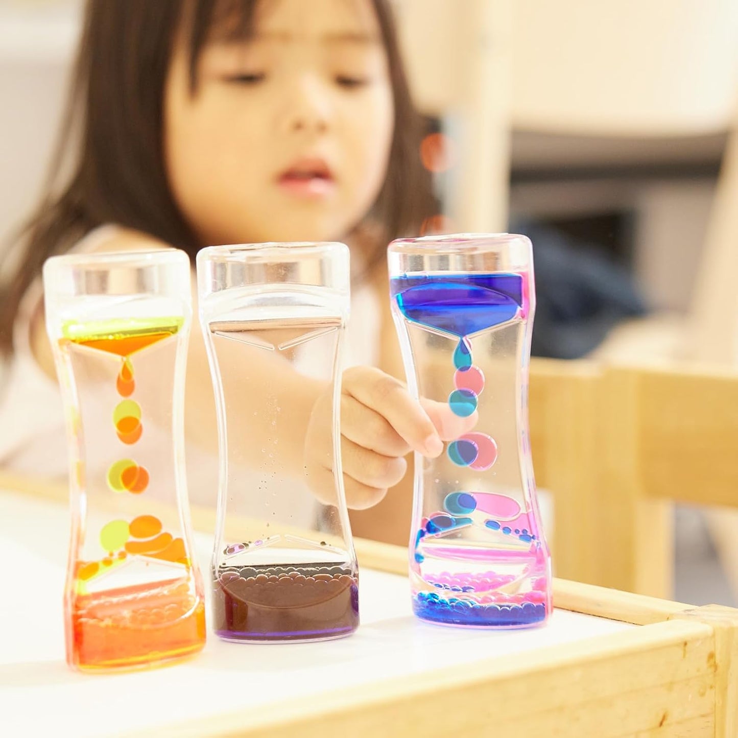 Fargerike sanseglass