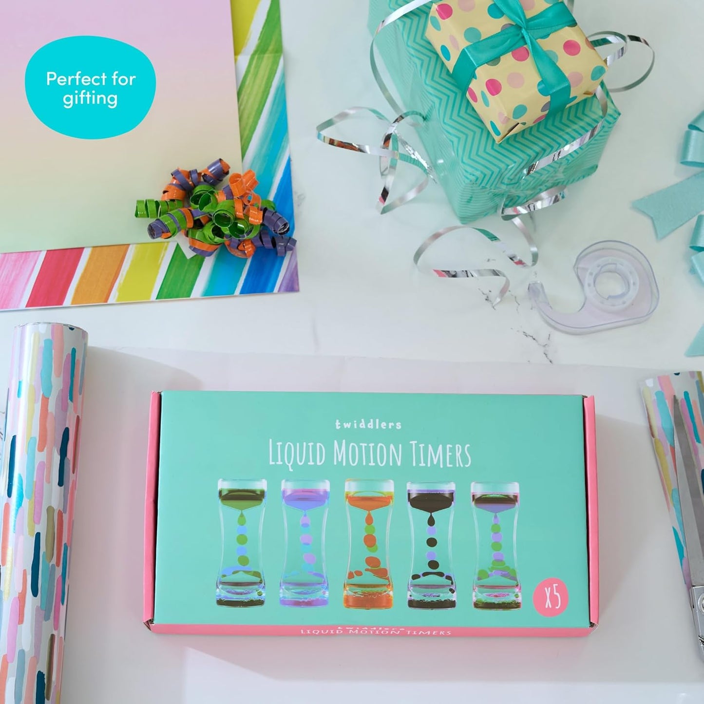 Fargerike sanseglass