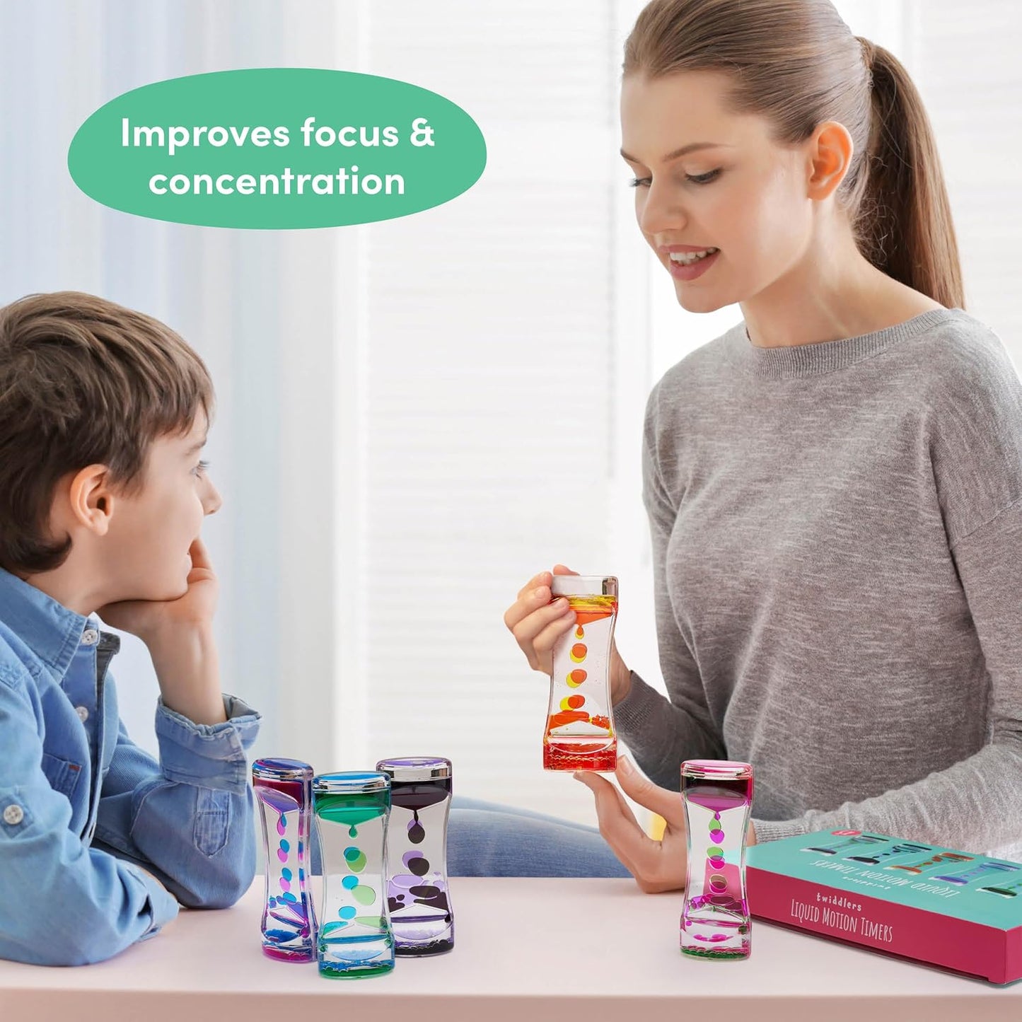 Fargerike sanseglass