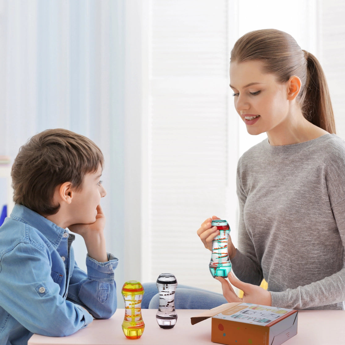 Fargerike sanseglass