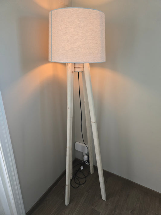 Lampe på rundstokker